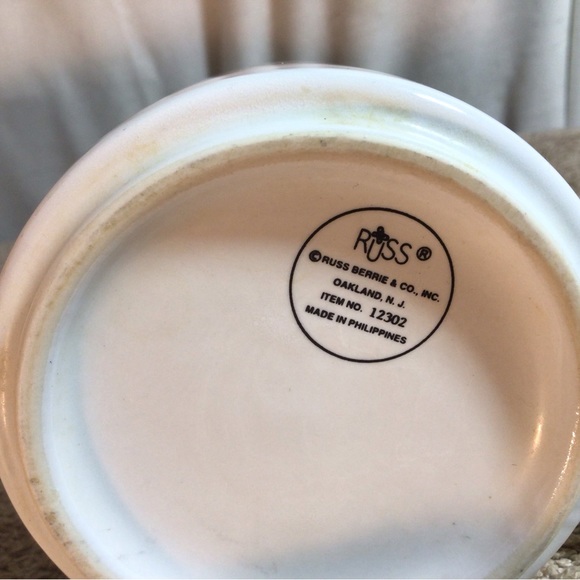 Russ Berries I HEART FISHING White W/Red Heart ceramic coffee/tea mug - Picture 5 of 10